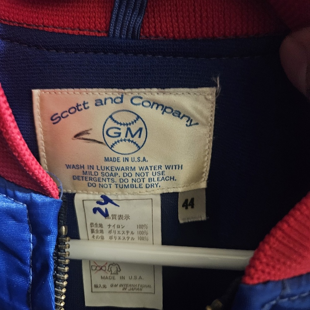 Scott and Company Philadelphia‎ Phillies Windbreaker Jacket Red Blue White Sz 44 - Picture 7 of 7